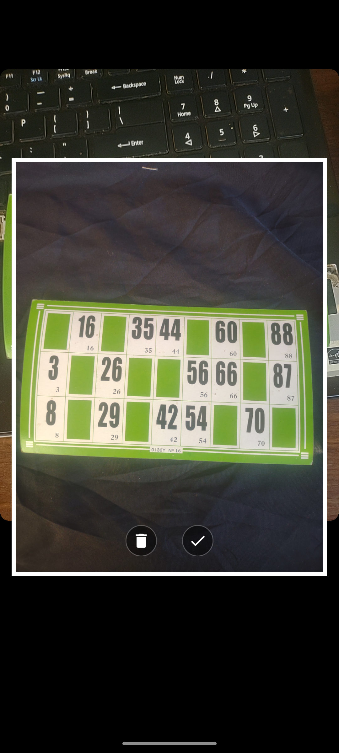 Scan de cartes